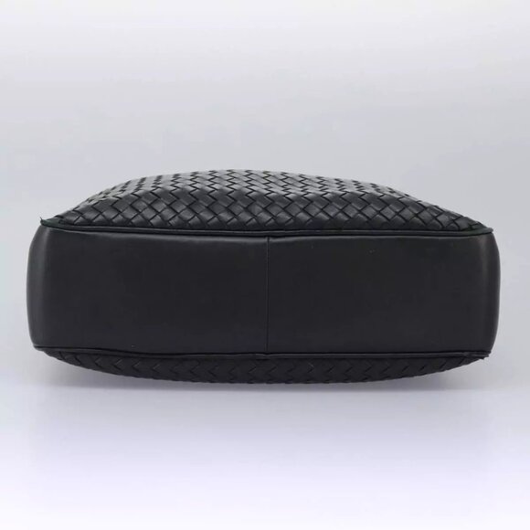 BOTTEGA VENETA INTRECCIATO Hand Bag Leather Black Auth - Picture 12 of 16